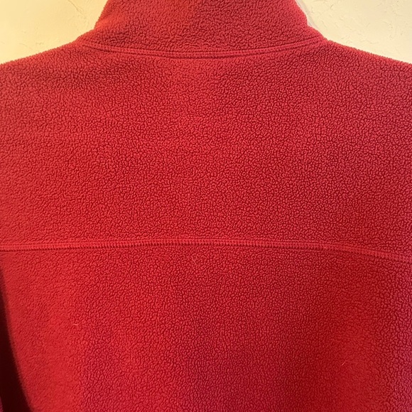 The North Face Classic Cozy Red Fleece 1/2 Zip Pullover Sz L - Picture 12 of 16